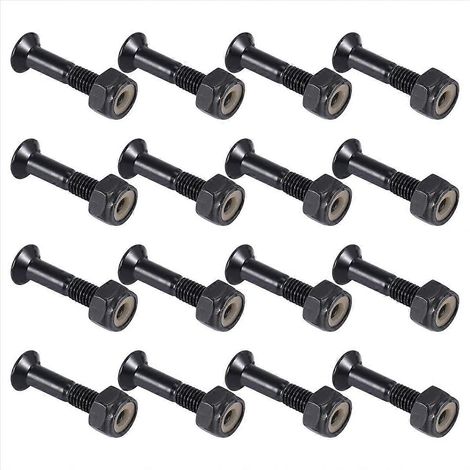 Set mit 16 2,5 cm (1 Zoll) Skateboard-Befestigungsschrauben - Skateboard-Ersatzteile (1/5)