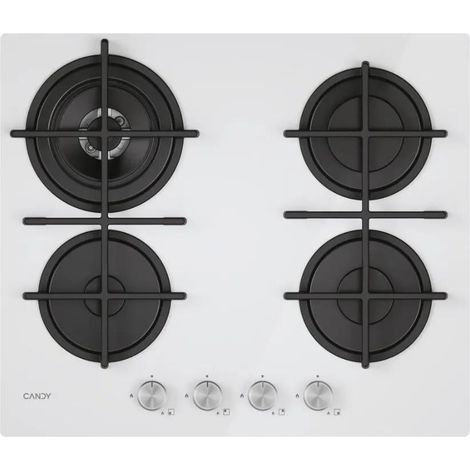 Placa de cocina Candy 60 cm 4 quemadores 9450 W blanco