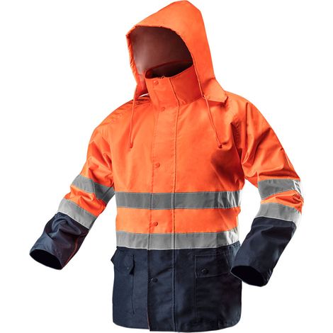 Warnschutz Regenjacke EN ISO 20471 orange S (1/2)