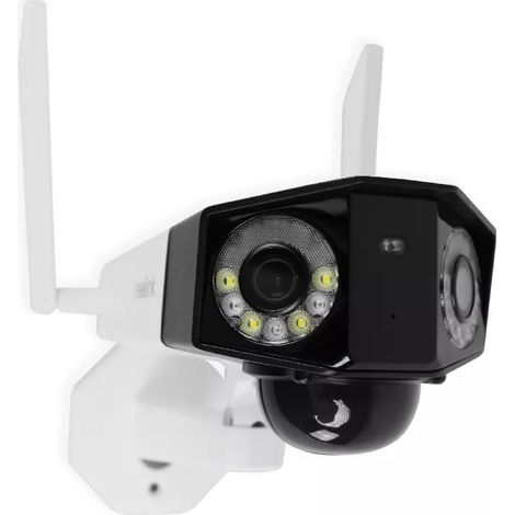 Ultra Secure – Caméra de surveillance 4G autonome double objectif – Détection intelligente – Vision nocturne couleur 30m – Grand angle 180° – IP66 (1/5)