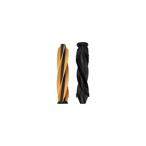Lot de 2 brosse à rouleau double de rechange pour aspirateur robot Dreame pour x50 Pro, silicone souple et poils pour poils d'animaux, kit d'accessoires d'installation (1/5)