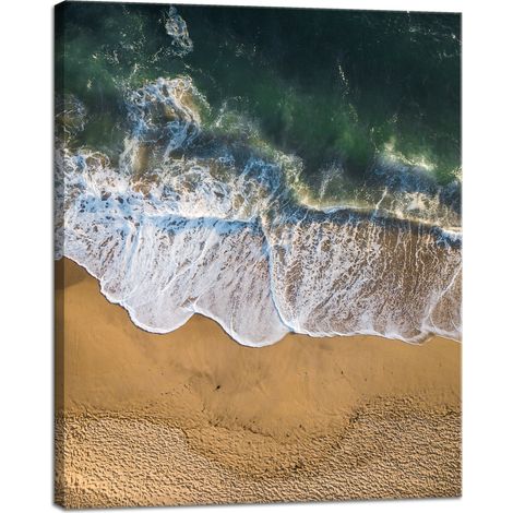 Leinwanddruck Naturwelle am Ufer 40x50 cm