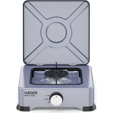 Estufa de gas haeger mono cook gc-01e.024a portátil antideslizante