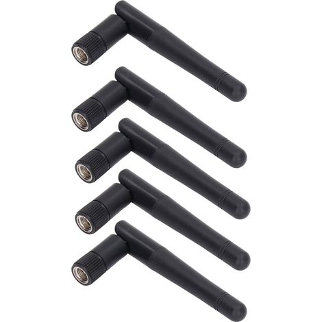Antenne WiFi externe 2,4 GHz à gain élevé de 3 dBi, connecteur SMA femelle à broches internes, signal puissant pour la surveillance sans fil (1/5)