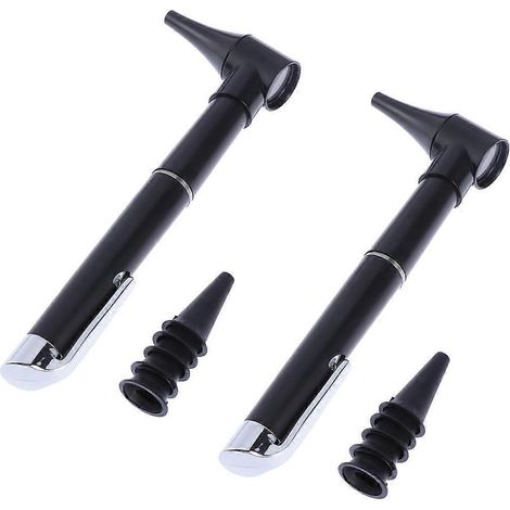 Kit de soins auriculaires comprenant un otoscope de diagnostic médical, une loupe et une lampe stylo clinique (sans piles).-M (1/2)