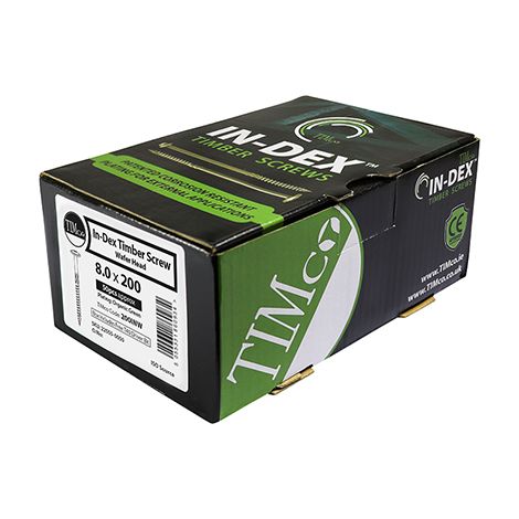 TIMco 6.7 x 125 In-Dex Wafer Head Green Timber Framing Screws Qty 50