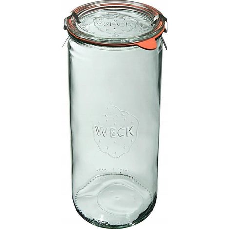 Weck Zylinderglas 1590 ml Set mit 6 Stück transparent