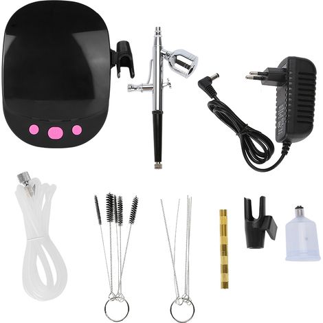 Mini soin du visage micro-nano brumisateur oxygène hydratant noir UE pour tatouage maquillage rajeunissement peau (1/5)
