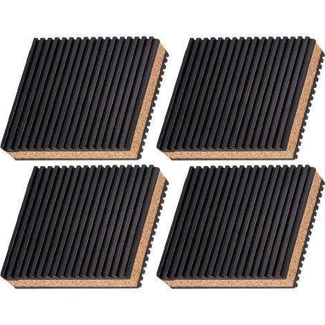 patins en liège composite pour amortisseurs 150 x 150 x 22, 3 mm, prot (1/5)