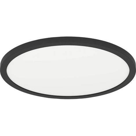 Eglo LED Deckenleuchte Minerario schwarz weiß Ø 30 cm warmweiß IP54 Deckenlampen & Kronleuchter