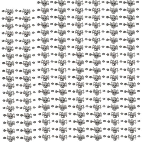 150 Rivets Tête de Mort Gothiques Antirouille pour Décorer Chaussures, Vêtements et Sacs en Cuir (1/5)