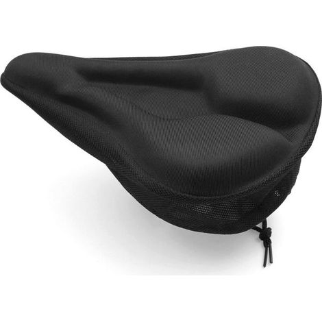 Housse de selle en gel pour vélo - Selle rembourrée souple avec coussinets antidérapants pour vélo de route, VTT, vélo d'appartement - Housse de selle pour vélo de spinning (1/5)