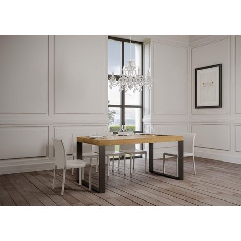 Tavolo TECNO PREMIUM 130 allungabile fino a 234 cm QUERCIA NATURA (1/5)