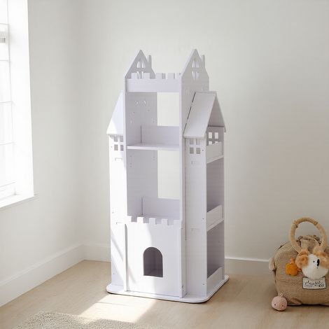 4-Tier Castle Kids Rotating Bookshelf (1/3)