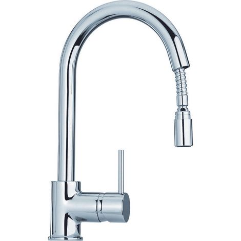 Miscelatore lavello cucina con doccetta estraibile Paini Cox 78CR591 Cromo (1/4)