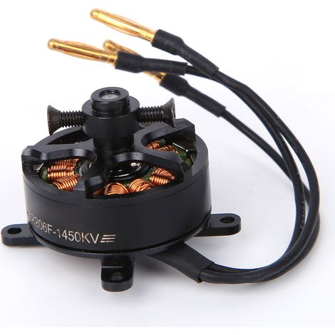 Adaptateur ESC 2206 en métal noir 1450KV 20A pour moteur brushless RC Radiolink A560 à aile fixe (pièce de rechange noire) (1/5)