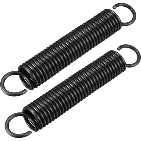 2pcs Ressort de Traction Ressort de Tension Ressorts d'Extension 2.3mm Fil Dia, 20mm OD, 117.5mm Libre Longueur Ressort Acier Petit Double Crochet (1/3)