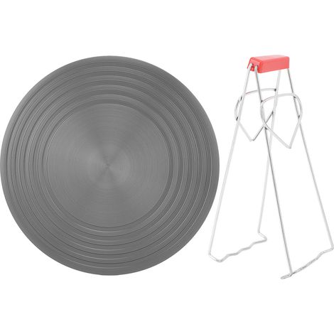 Toivize 28 cm Aluminium 6 mm Wärmeverteilungsplatte, antihaftbeschichtet, verzugsfrei, für Gasherde (1/5)