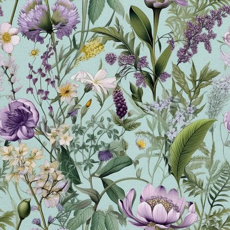 Tela decorativa para exteriores Oxford - Motivo floral I DX5542 (1/5)