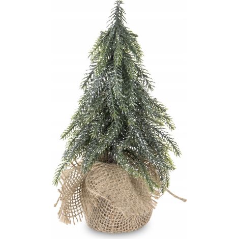 kleiner künstlicher Weihnachtsbaum aus Jute, 20 cm, silber (1/5)
