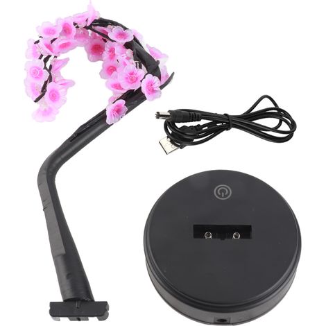 Dekorative Bonsai-Baumlampe mit 35 LEDs, Pflaumenblüten-Design, USB- und AA-Batteriebetrieb, warmes Licht für Schlafzimmer, Wohnzimmer, Büro, Partys und Weihnachten (1/5)