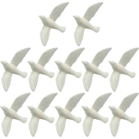 15 Miniatur-Taubenfiguren für Puppenhaus, Kinderspielzeug, Vogeldekorationen. (1/5)