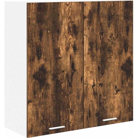 Mueble colgante con puerta Riga Roble ahumado 80 x 31 x 80 cm vidaXL