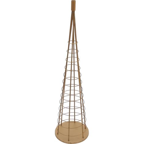Albero di Natale decorativo albero di Natale decorativo da appendere struttura in metallo 115 cm colore oro 040009006
