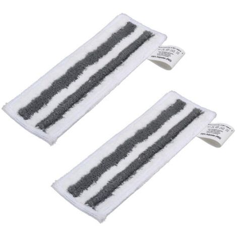 Lingette pour Nettoyeur Vapeur Karcher Easyfix SC2 SC3 SC4 SC5 Chiffons Serpillières Bonnettes en Microfibre pour Karcher Easyfix SC Série (rayure grise 2pcs)