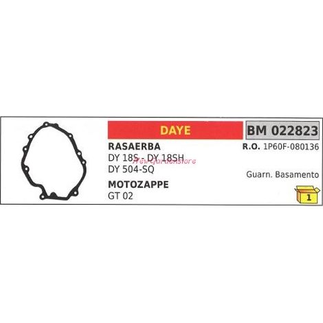 Dichtung Kurbelgehäuse DAYE Motorhacke GT 02 022823