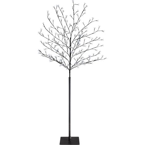 Arbre lumineux cerisier 180 cm 200 LED blanc froid, 8 modes d’éclairage, minuterie, télécommande, IP44 résistant aux intempéries, décoration Noël intérieur extérieur [Classe énergétique F] (1/5)