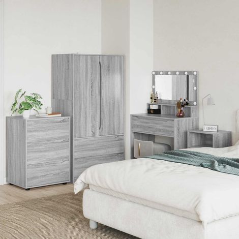 vidaXL Armoire de rangement Gris Sonoma 60 x 48 x 81 cm (1/5)