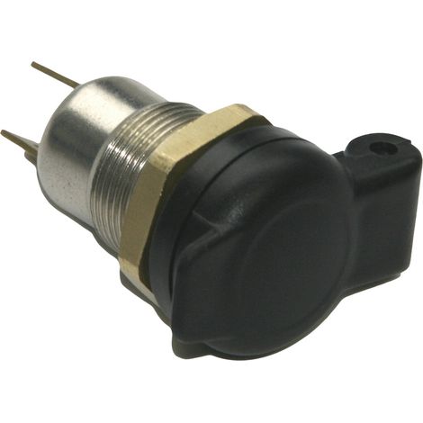 IWH DIN Einbausteckdose Metal mit Deckel Belastbarkeit Strom max.=16 A 12 V, 24 V (1/5)