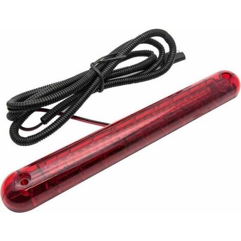 Feu stop 24 LED 12V, montage en hauteur, rouge