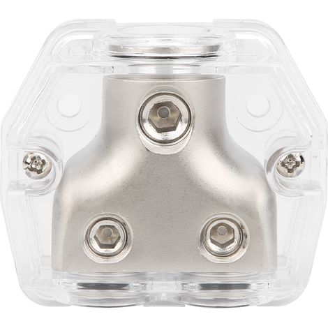 Bloc de répartition de fil de masse voiture diviseur d'alimentation enceinte négatif 1x0GA entrée 2x4GA sortie DB003 (1/5)
