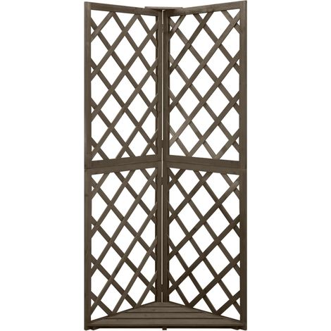 Maison Exclusive - Graticcio Angolare Grigio 50x50x145 cm Legno Massello di Abete