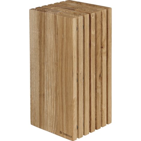 Ceppo portacoltelli, legno di quercia, 13 x 13 x 26 cm / Zassenhaus (1/5)
