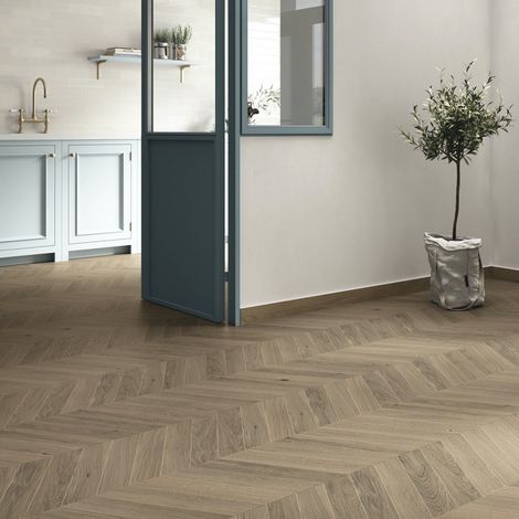 Carrelage Imitation Parquet OREGON CHEVRON 8,5x44 cm Oregon Roble (1/2)