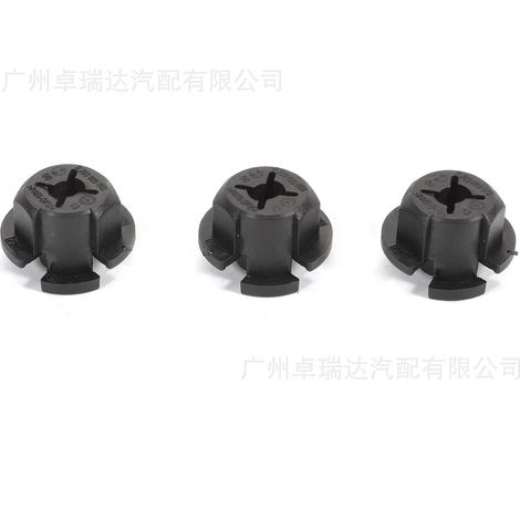 0203009002 PA66-GF30 Clip de fixation for radar detector (3 pieces) for universal cars (1/4)