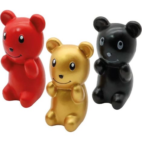 Set 3 pezzi Gioco Cane Lattice Bear 118cm colori assortiti.