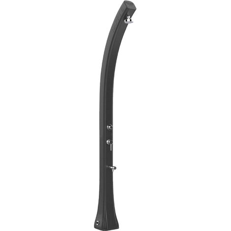 Doccia Solare da Giardino 28L Miscelatore Temporizzato e Lavapiedi Arkema Happy Beach Grigio Antracite (1/5)