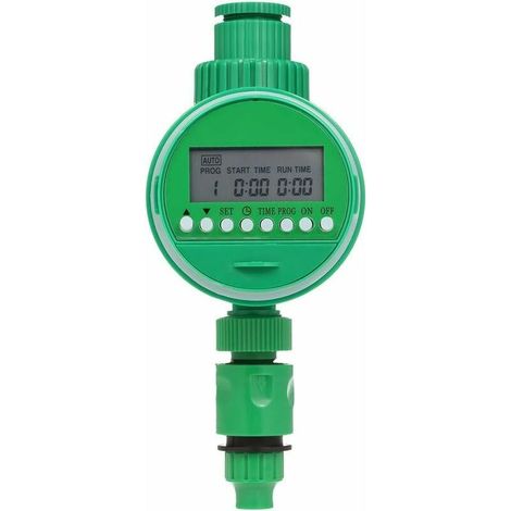 Computadora de riego – Temporizador programable para manguera de riego, 3/4" 1/2", temporizador digital automático para riego, funciona con pilas. (1/5)