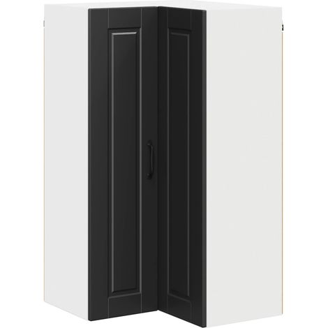 Maison Exclusive - Armario Esquinero de Pared PORTO Negro 57 x 57