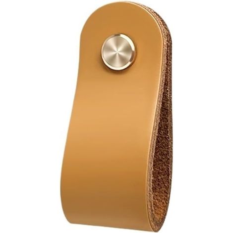 Poignées de tiroir en cuir, porte quincaillerie pour meubles (1/5)