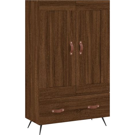 Credenza buffet cassettiera mobile contenitore organizer cucina soggiorno soggiorno alto 69,5 x 31 x 115 cm derivati del legno marrone 020033758