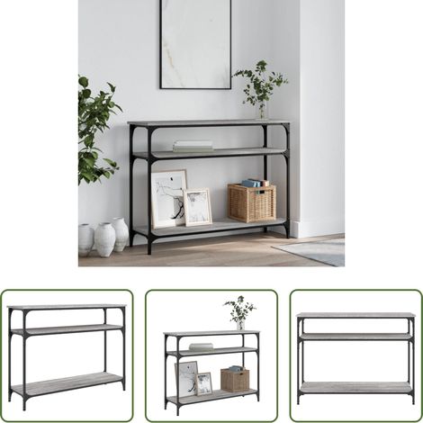 Holzwerkstoff -  Konsolentisch Grau Sonoma 100x29x75 cm Holzwerkstoff (1/5)
