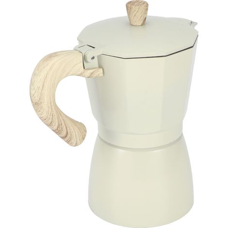 Achteckige Kaffeekanne aus Aluminium, Wasserkocher, Espressokanne für Zuhause, Café, hellgelb, 300 ml (1/5)