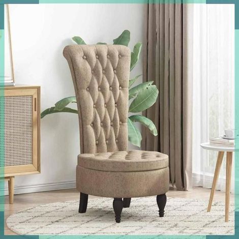 42020687 Fauteuil à pantoufle Gris clair 56,5 x 70 x 110 cm Simili daim (1/5)