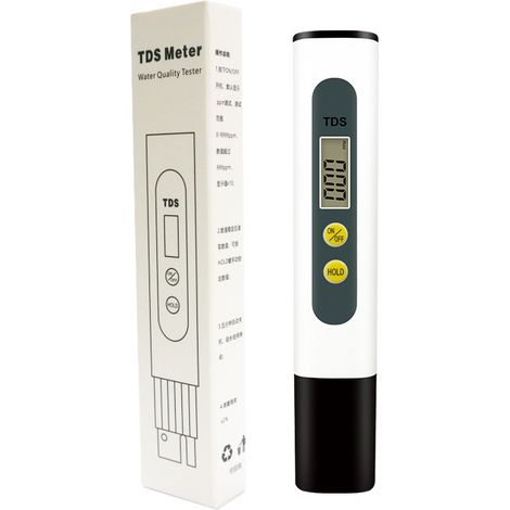 TDS-Tester, Wasserqualitätsmessgerät LCD-Stift mit 0-9990 PPM Messbereich, Wassertester für Haushaltstrinkwasser, Pool, Hydrokultur, Aquarium (1/5)