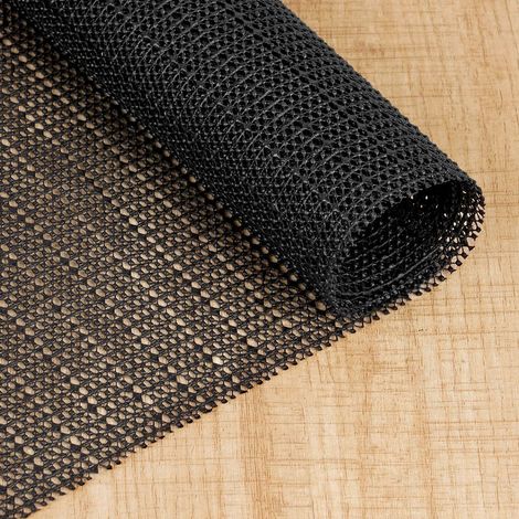 Tapis Antidérapant - 1 Pièce - PVC Noir - Découpable - Pour Tapis Tiroirs Étagères - 150 x 30 cm (1/5)